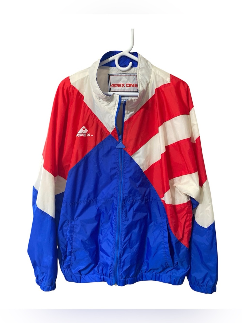 Apex One Vintage 90s USA Windbreaker Sportswear Jacket Size XL